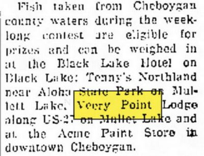 Veery Point Lodge (Veery Point Motel, Veery Point Hotel, Veery Point Resort) - Jan 1965 Article (newer photo)
